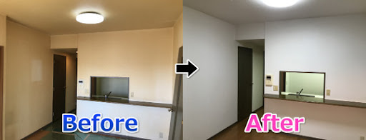 クロス張替えのビフォーアフター